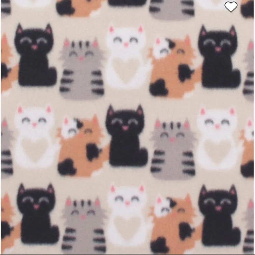 Cat Blanket n Pillow Set Double Fleece Reversible.